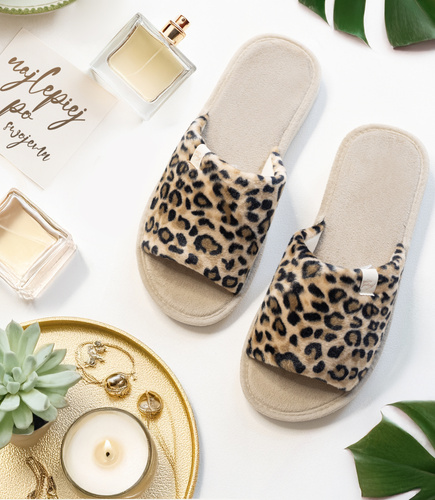 Kapcie damskie Natural Style NS-045 Panterka